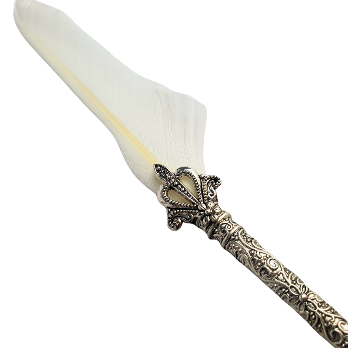 Caneta Tinteiro Simples Pena Branca Caneta Tinteiro Simples Pena Branca
